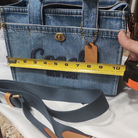 Coach Light Blue Denim Tote - Picture 11 of 13